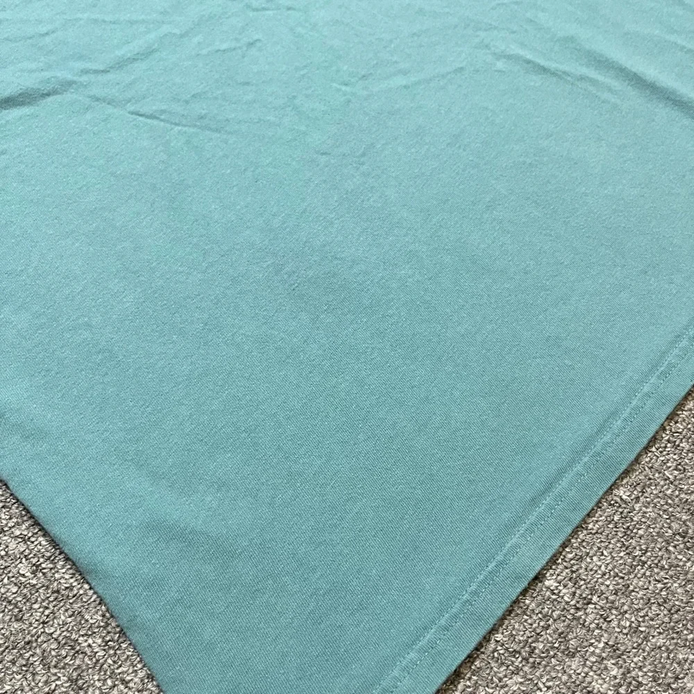 Vintage Champion Embroidered Logo Short Sleeve T-Shirt Teal Blue - Picture 5 of 7